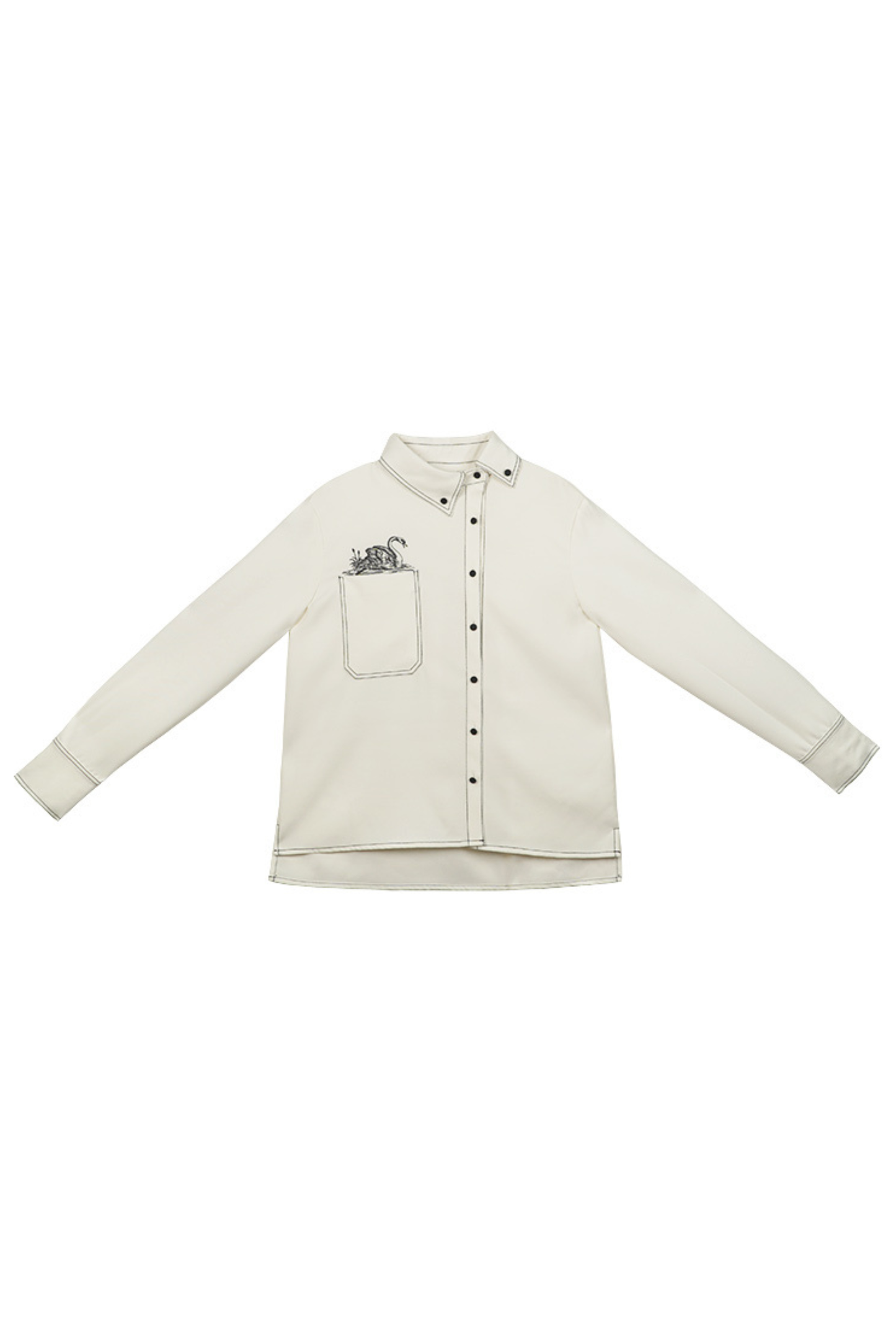 Swan genderless retro shirt