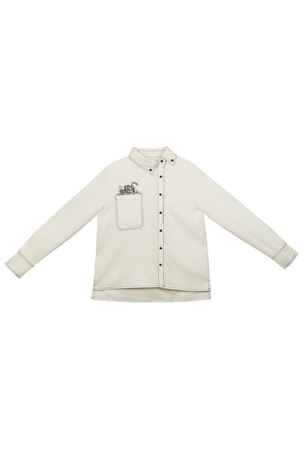 Swan genderless retro shirt