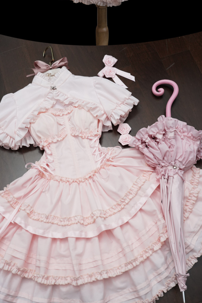 Sweet Fishbone Waist Lolita Dress