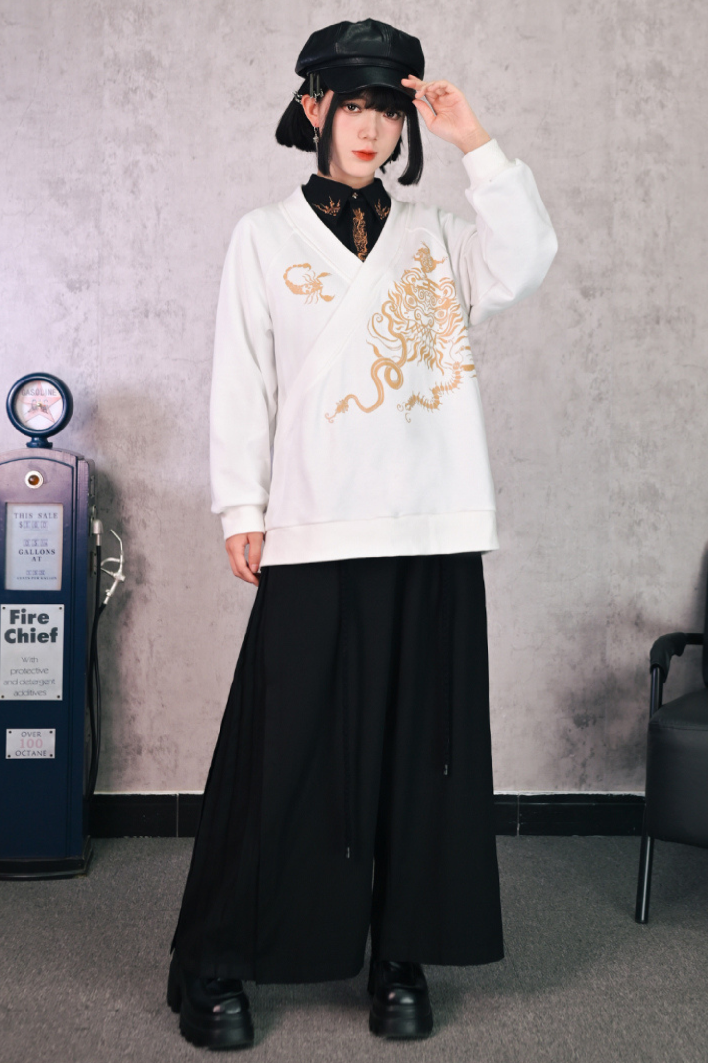 チャイナデザインプルオーバー