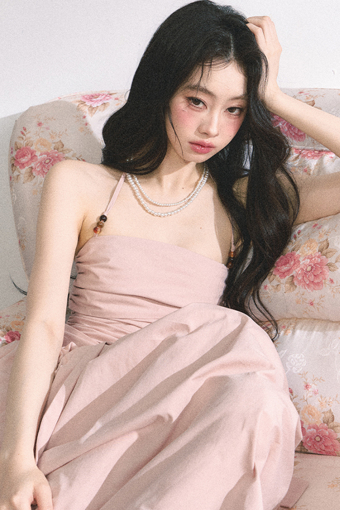 ホルターネックロングドレス