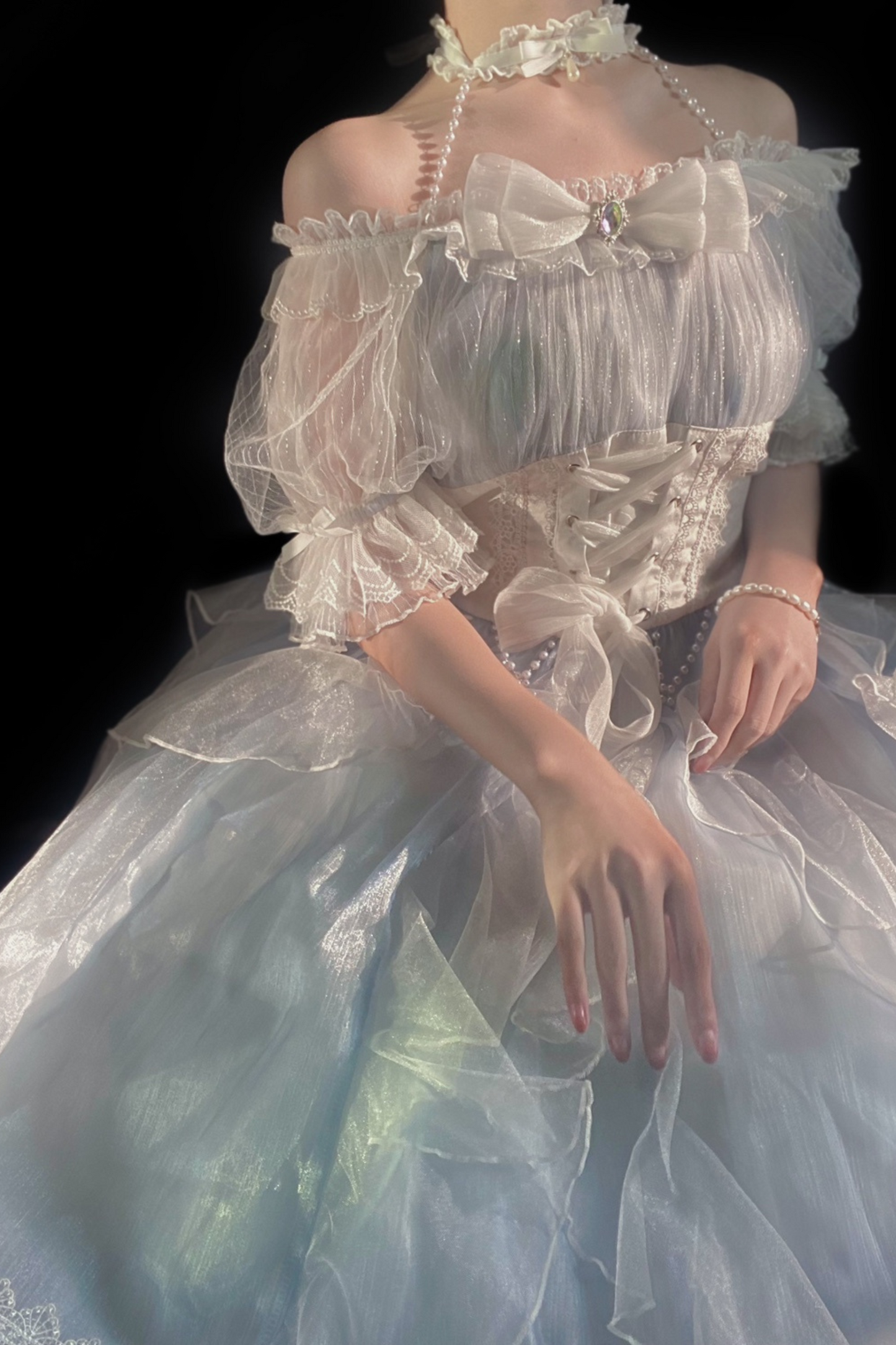 Sheer Blue Mermaid Lolita Dress