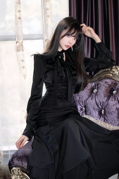 ダークレトロフィシュテールドレス