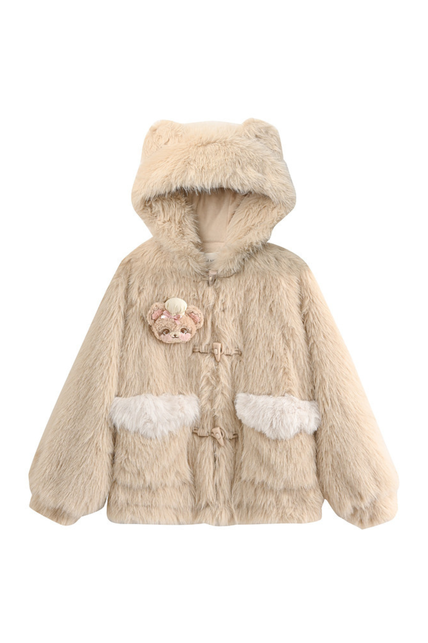 ベアフードファーコート