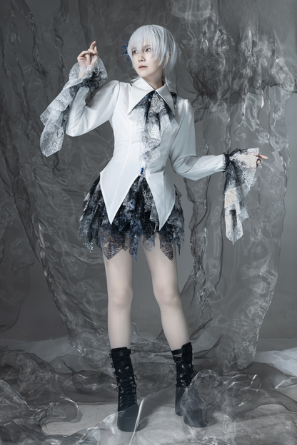 [Deadline for reservations: December 10] Bloodstained Asymmetrical Tulle Skirt Pants + Leg Rings