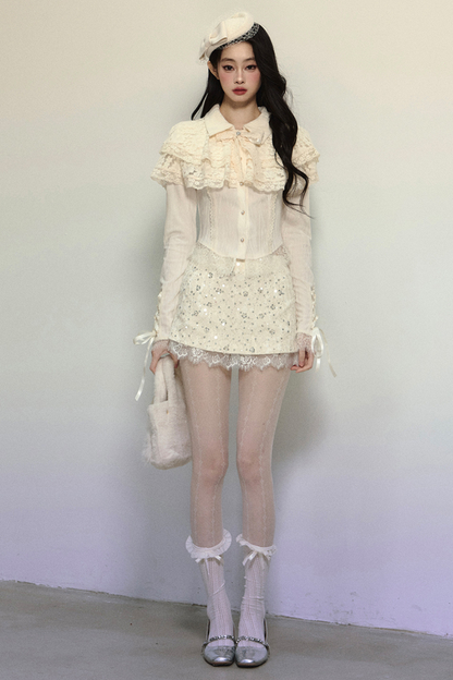 French Lace Elegant Shirt