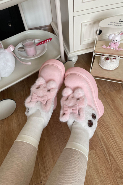 Fluffy Sheep Fleece Snow Boots