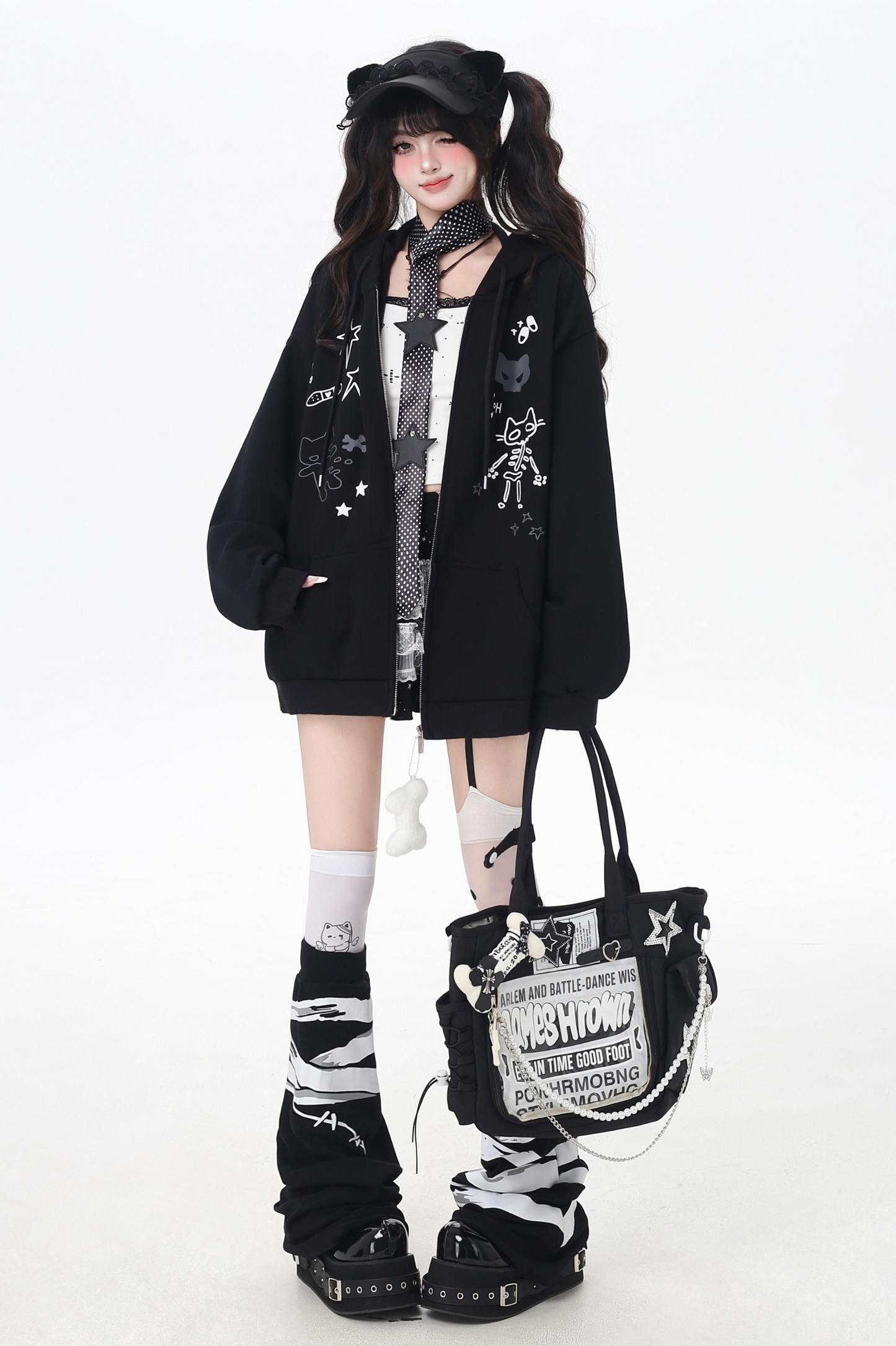 Cat Ear Hood Loose Sweatshirt Hoodie