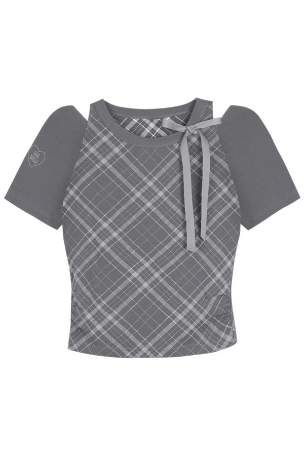 Camiseta peplum retro dulce