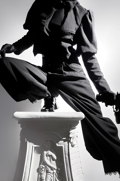 レトロゴシックロリータジャケット+パンツ