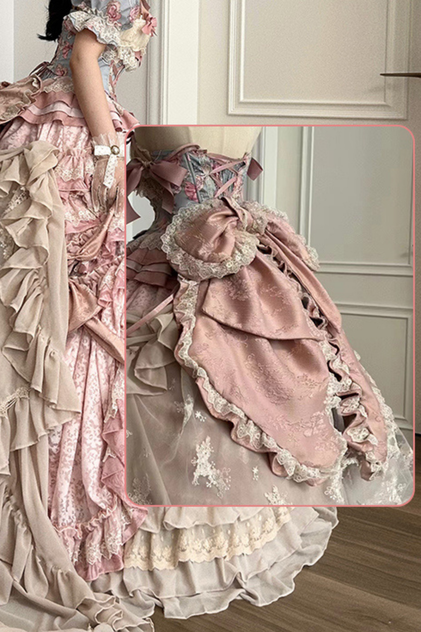 ジュエルローズフラワーマリッジロリータセットアップ