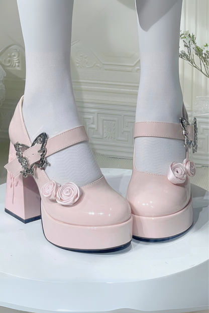 Floating Dreamland Platform Block Heels