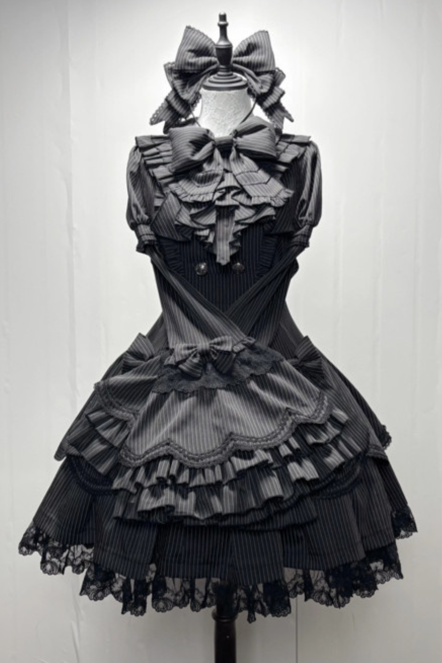 Dark Gothic Dress + Sleeves + Headband
