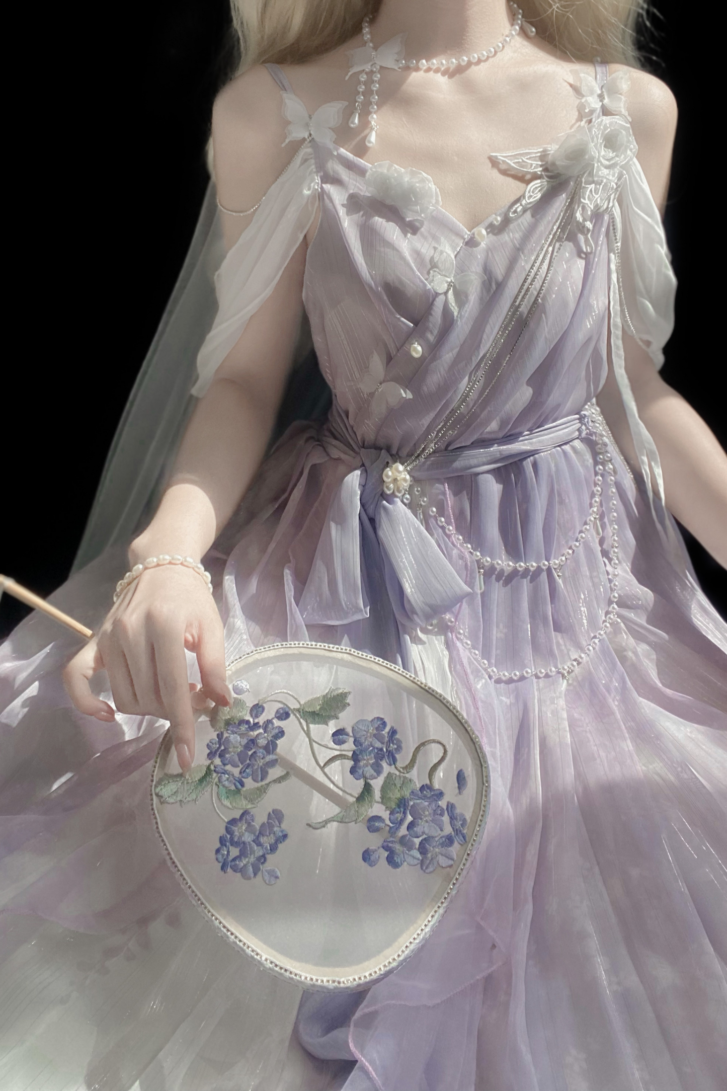 [Reservations] Sweet is Elegant Girly Dress + Shawl + Necklace