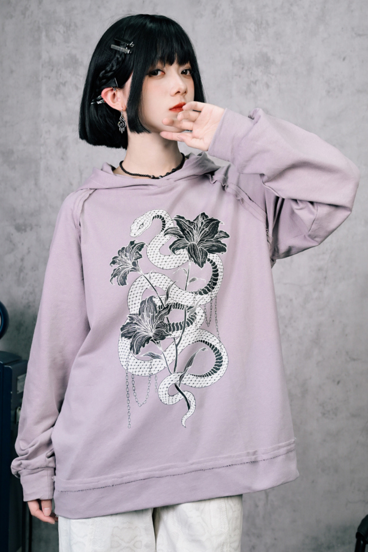 Snake Print Pure Food Sweatshirt