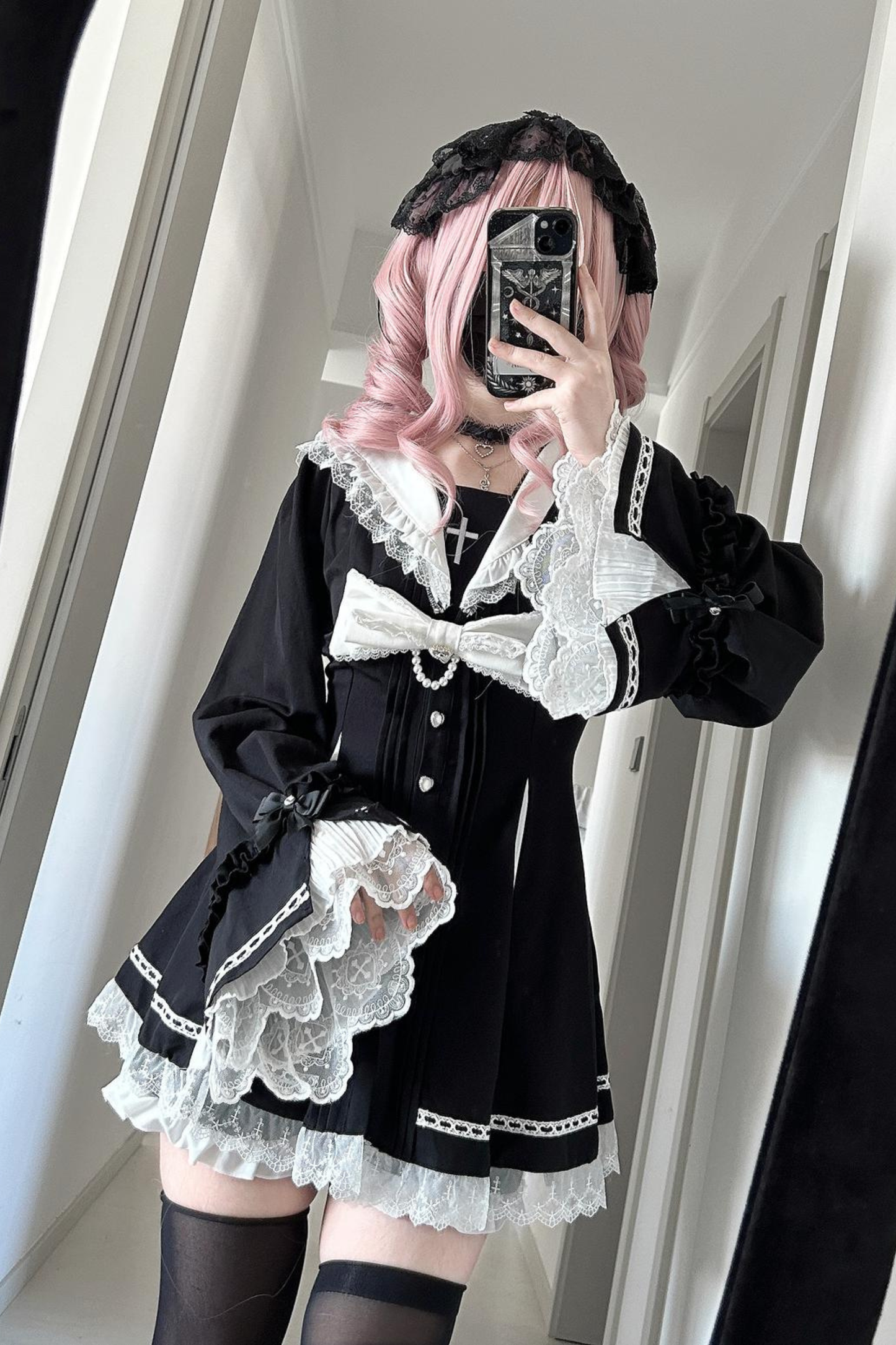 レース地雷トップス+パンツ