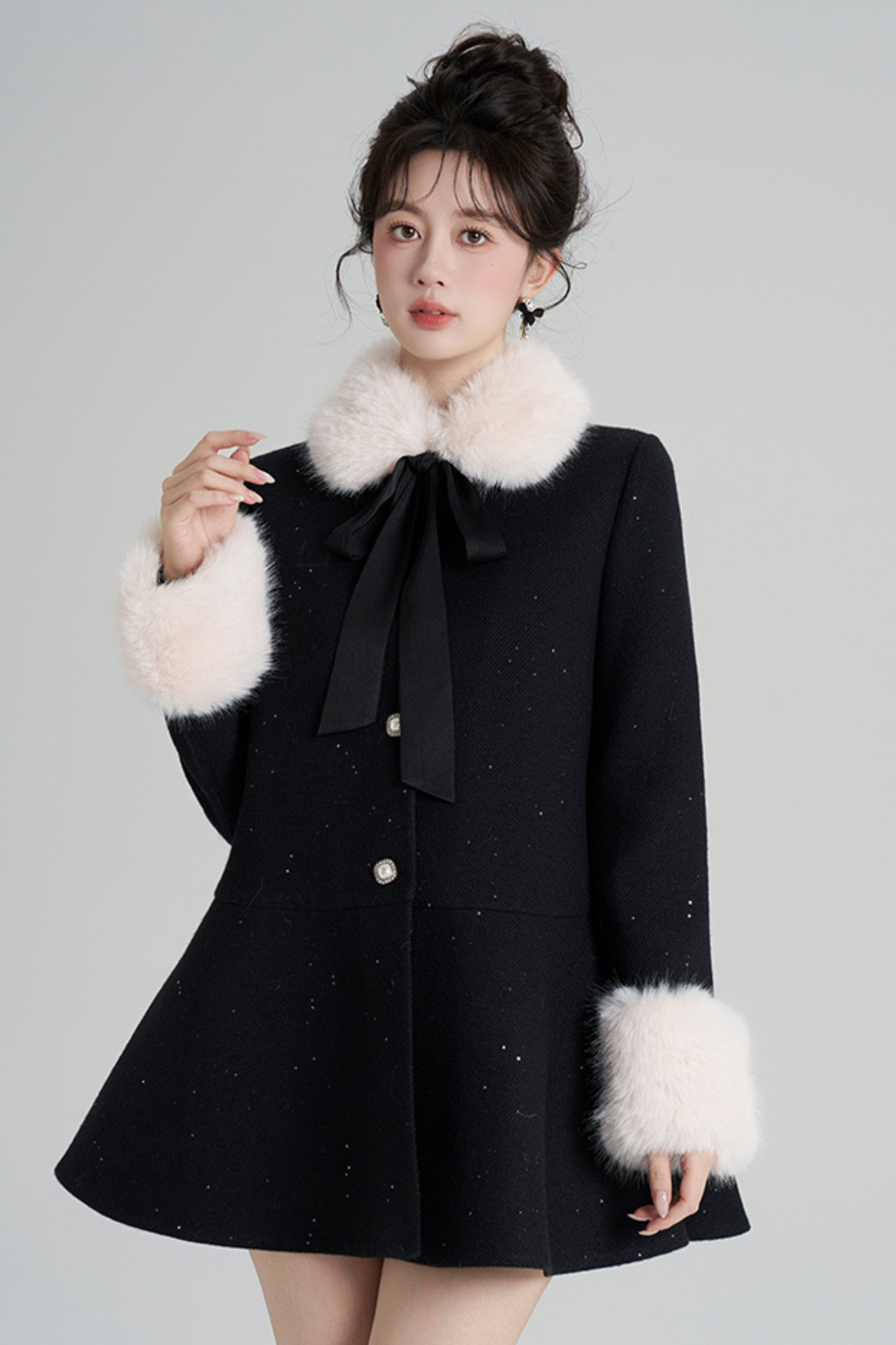 フレンチウールンファーコラルコート