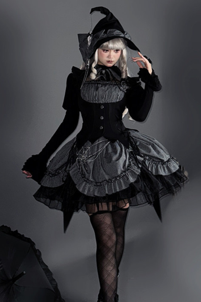 【4月8日予約締切】ゴシックリボンロリータハット+サイドグリップ