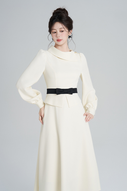 エレガントアプリコットウインタードレス