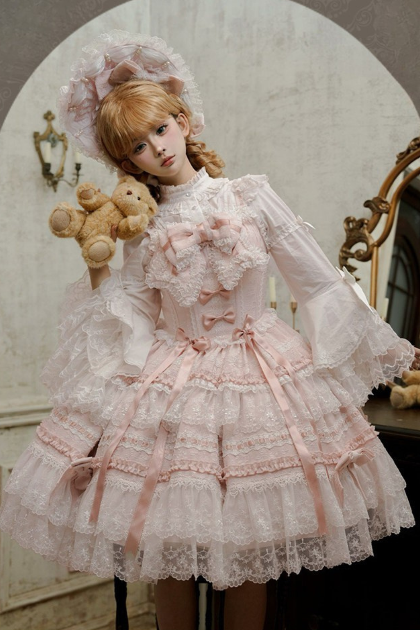 Nice Heartbeat Lolita Dress + Cape + Hat