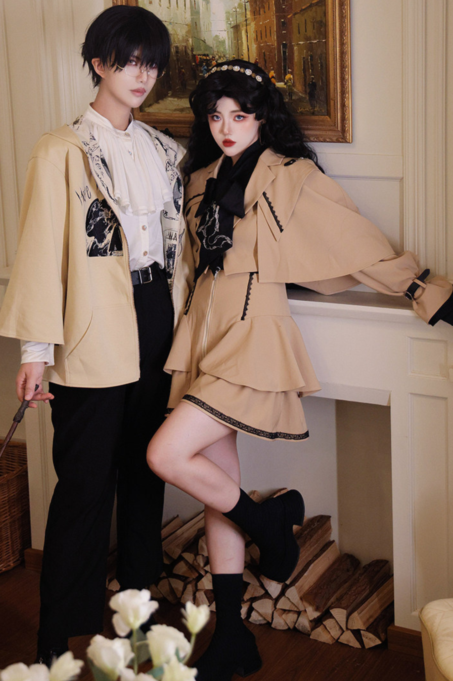 Witches Short Cape Coat + Skirt