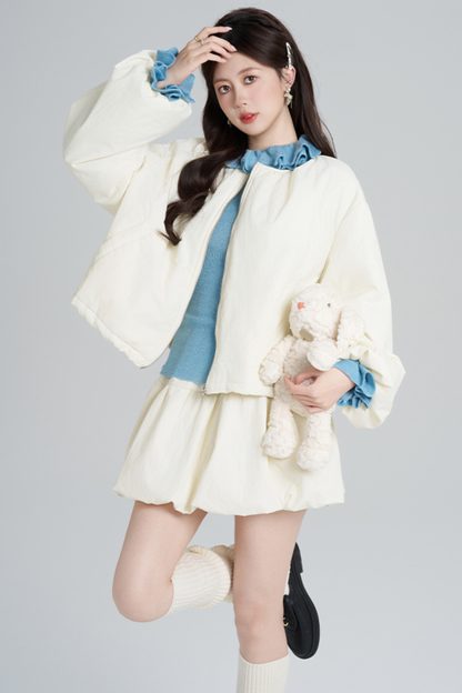 マカロンジップアウター+スカート