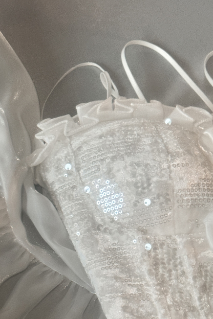 パーフェクトチューブトップ+フリルスカートパンツ+リボンテール