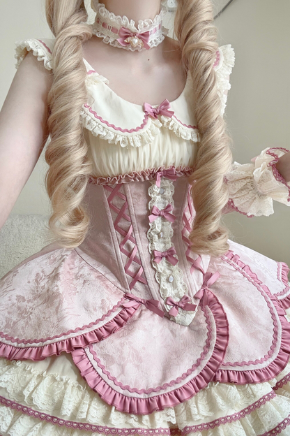 Magical Girl Lolita Dress + Bonnet + Pendant + Sleeves