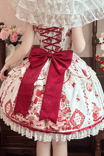ストロベリードールロリータドレス