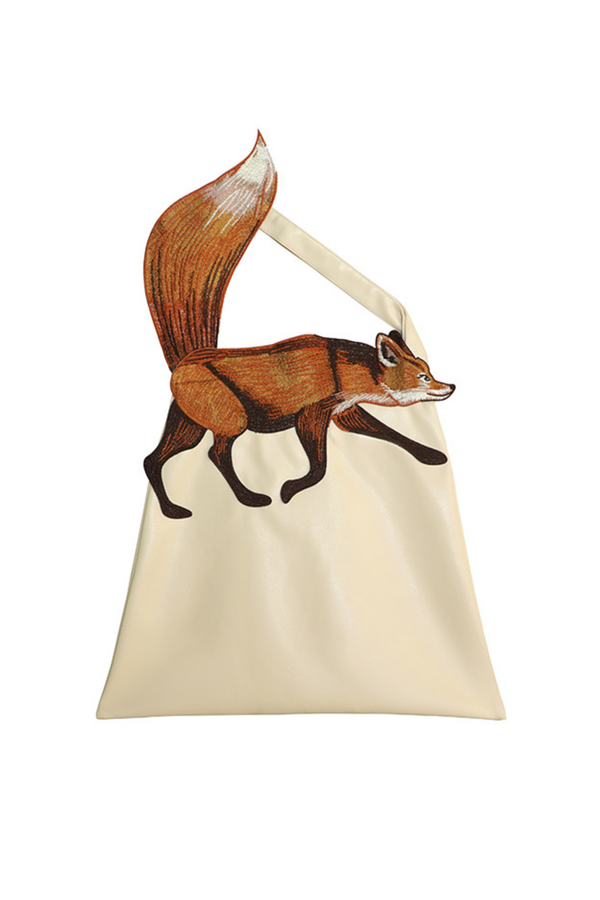 Fox Shoulder Canvas Bag