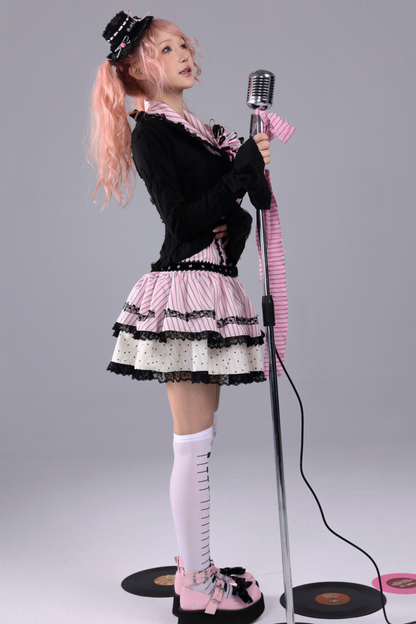 アーシーストライプドパフォーマンスドレス