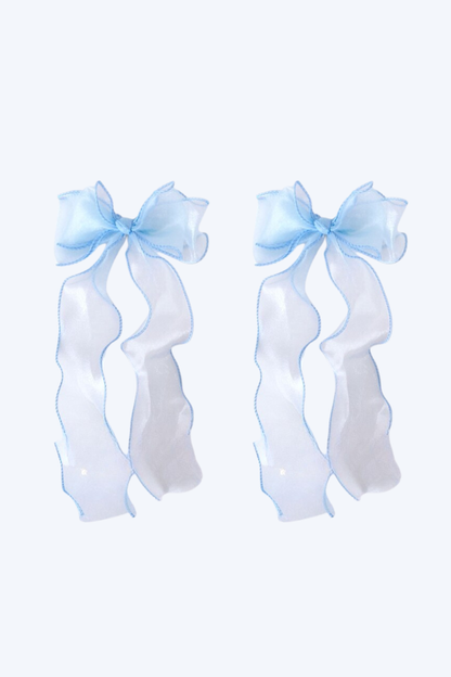 チュールリボンヘアピン