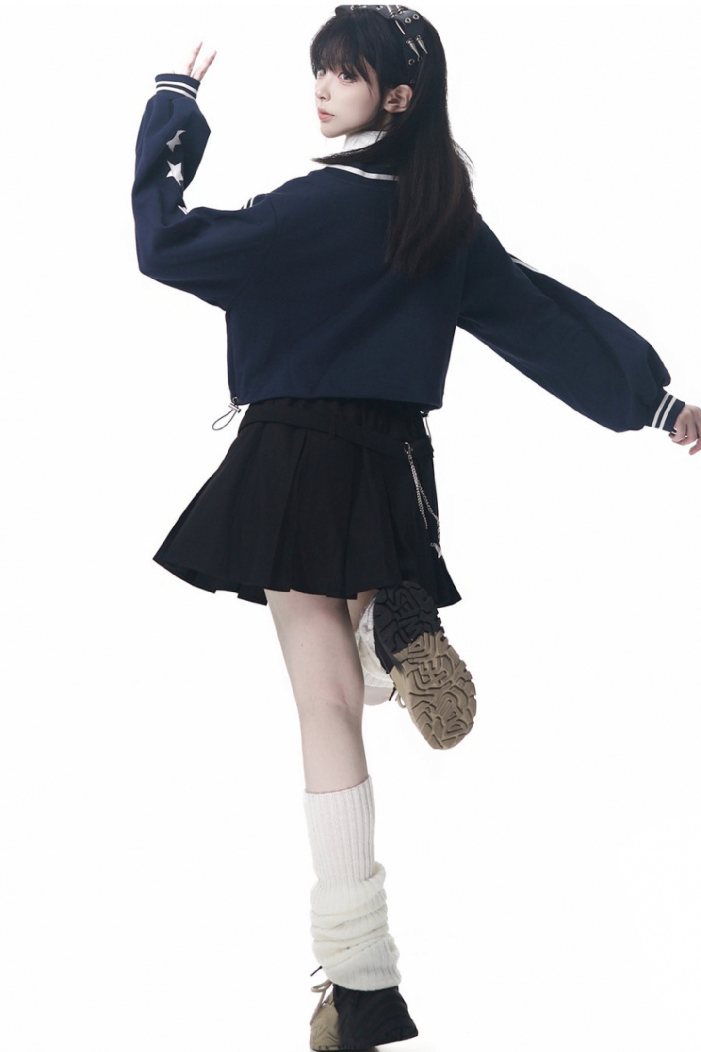 American College Sweatshirt + Tie + Pants + Skirt