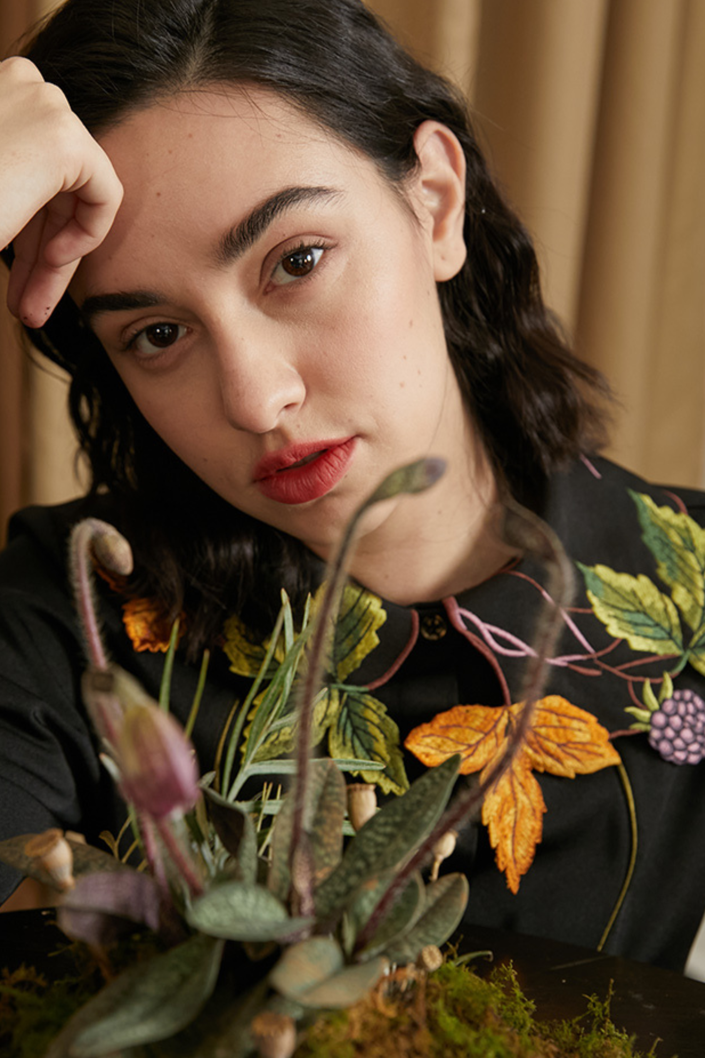 リーフベリーカラーシャツ