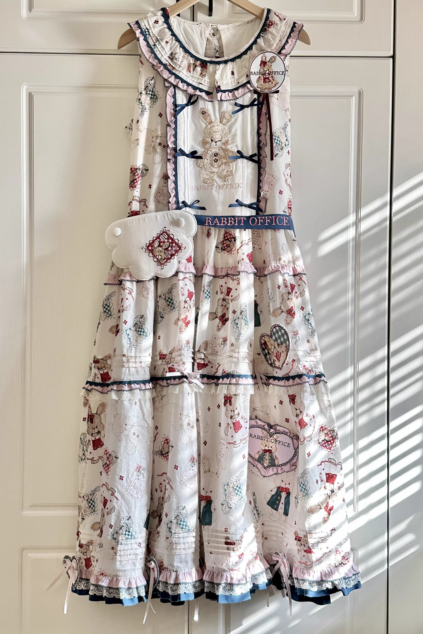 Retro Bear Puff Sleeve Dress + Sleeveless Dress