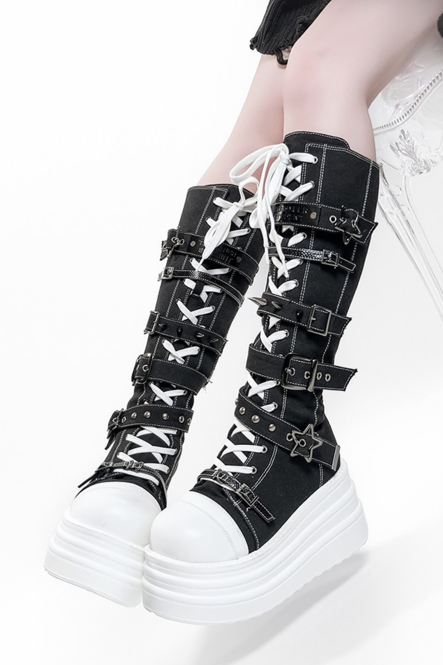 Y2K Punk Platform Boots