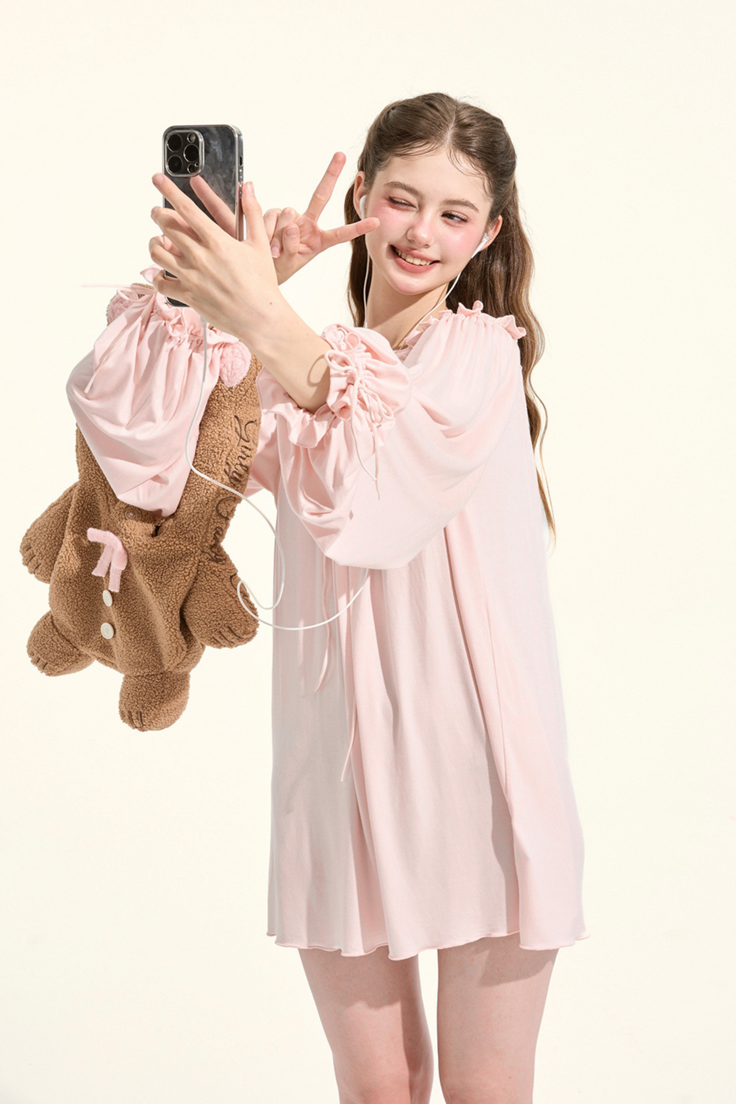 レイジーローズドレープモダールナイトドレス