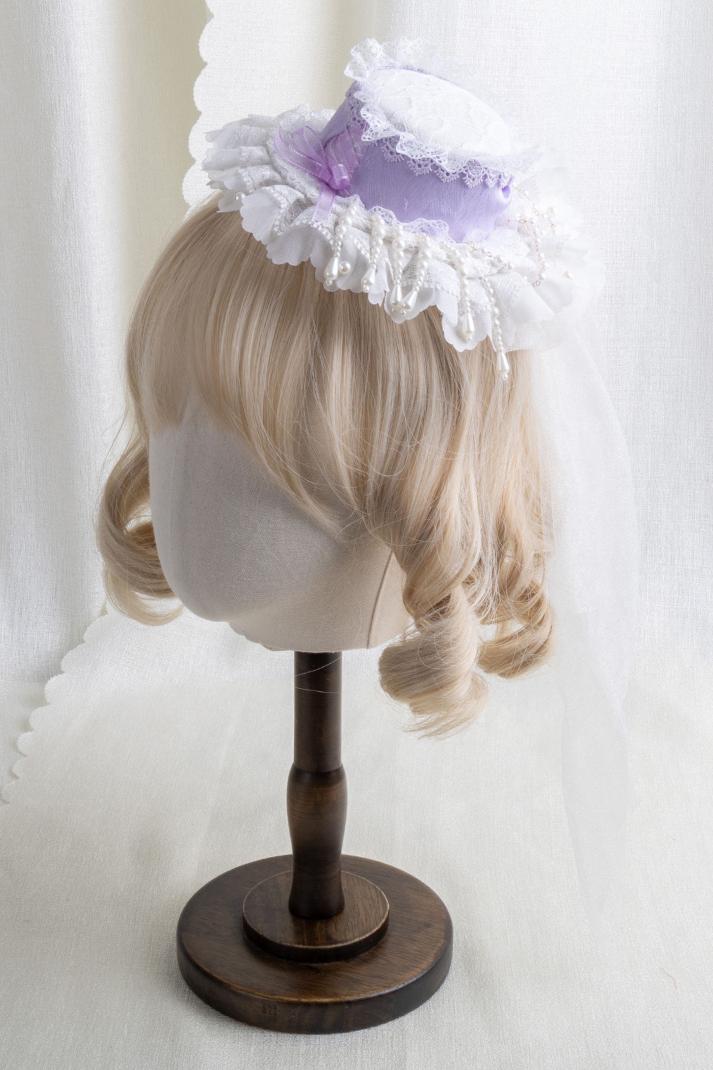 レースハットロリータクリップ