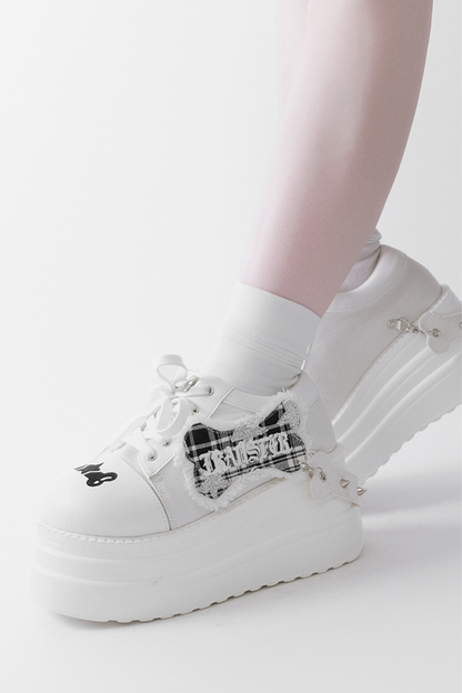 록큰롤 서브컬쳐 두꺼운 스니커즈