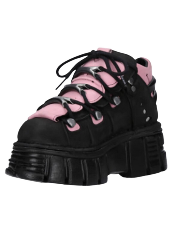 11 Color Pan Clock Retro Leather Metal Power Salls Neaker