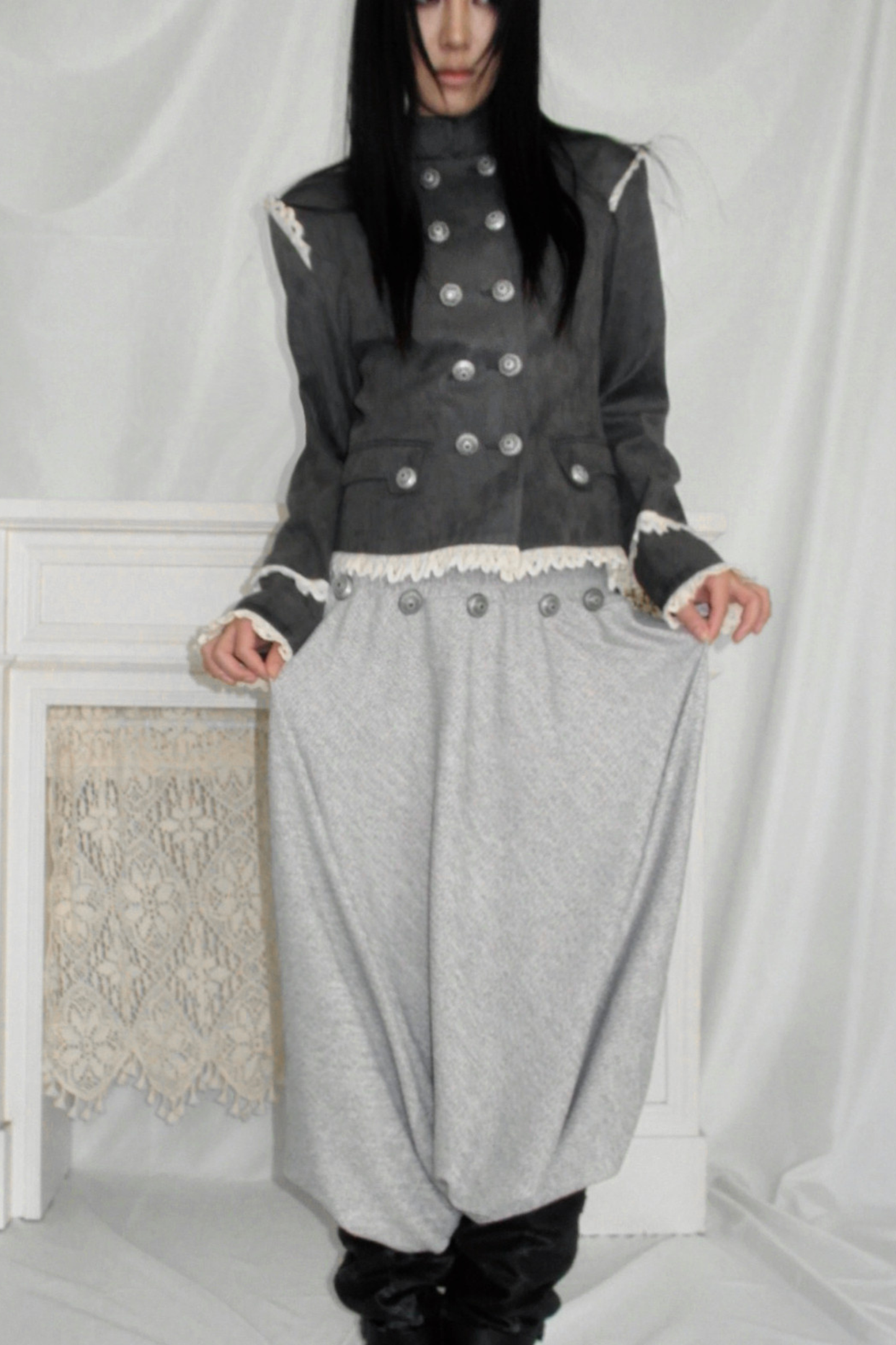 Medieval Suede Courtly Jacket Coat