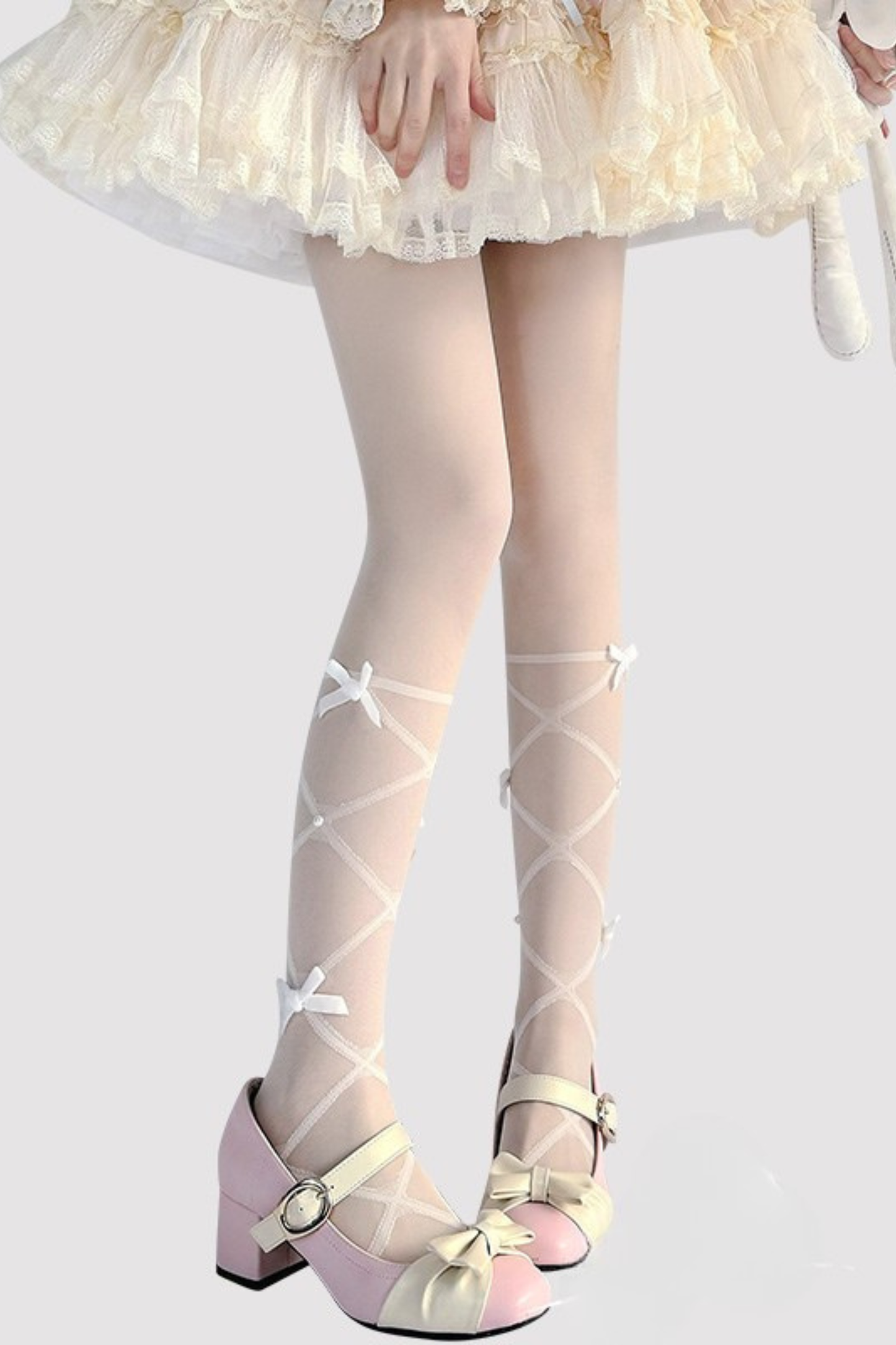 リボンピュアパールシアータイツ