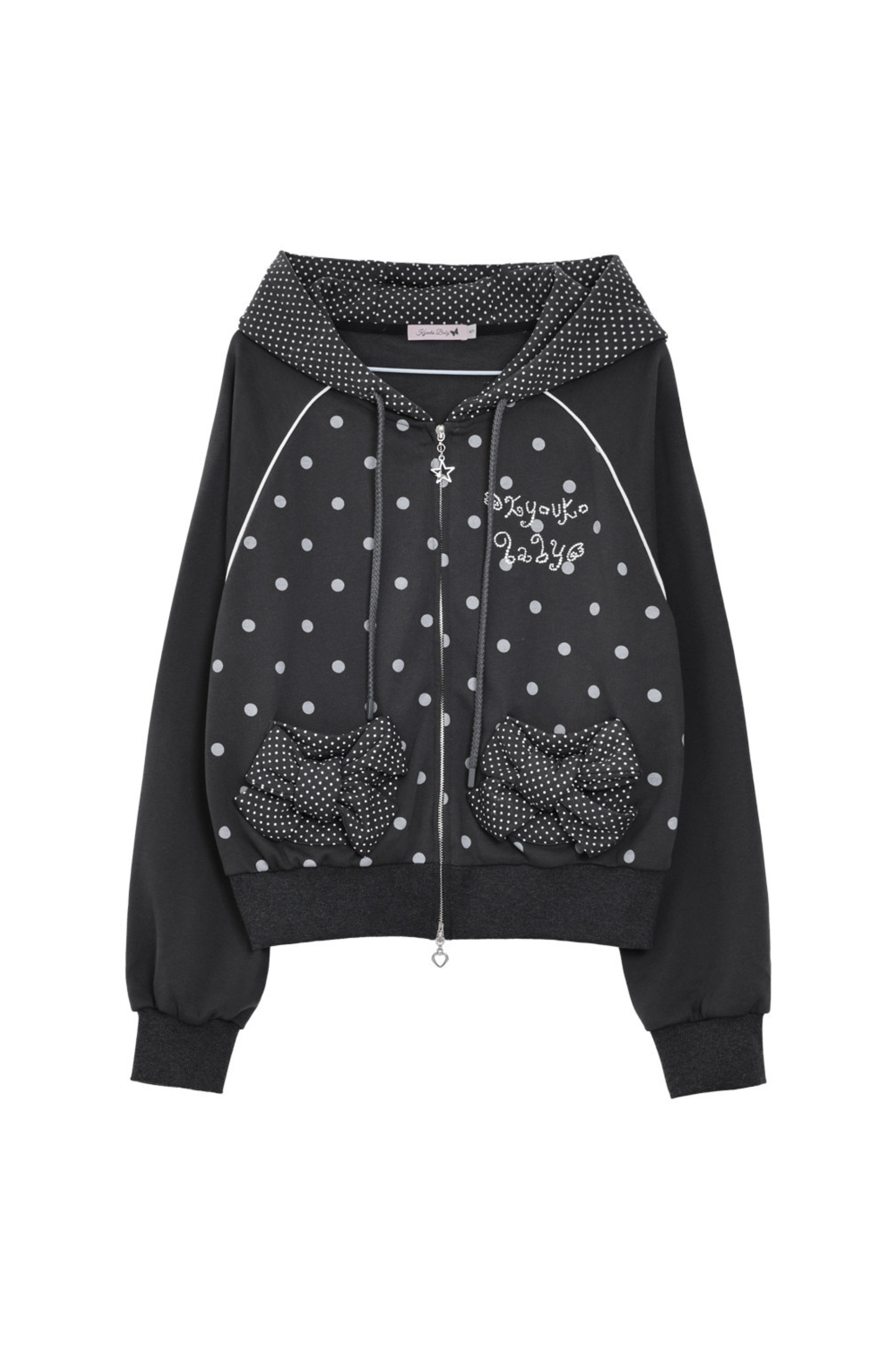 Y2K Dot Design Hoodie