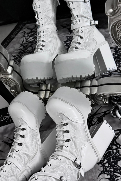 【4月4日予約締切】レースゴシックスエードレースアップブーツ