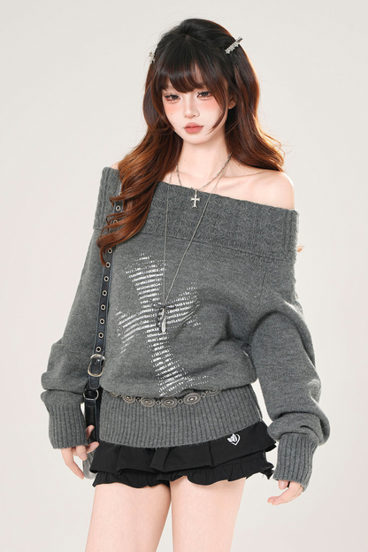 クロスモードオフショルダートップス