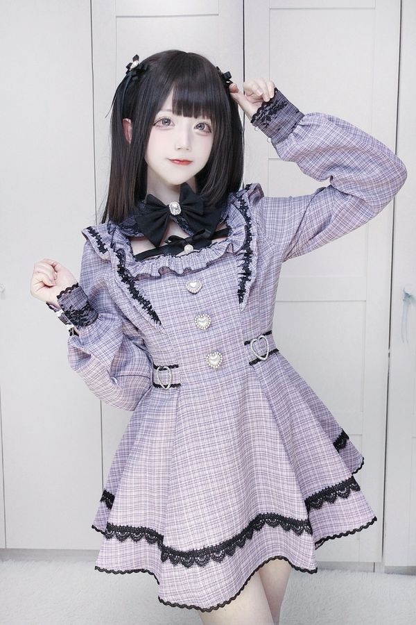 Plaid Dark Jirai Dress + Shorts