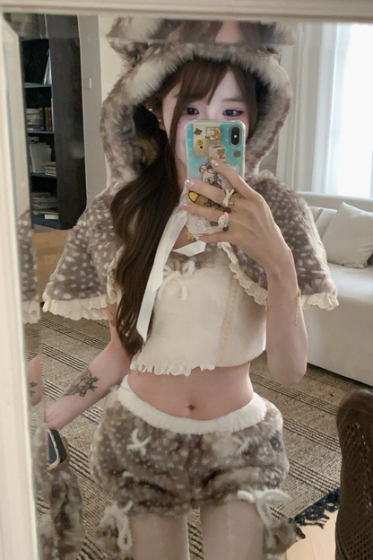 バンビマント+キャミソール+パンツ