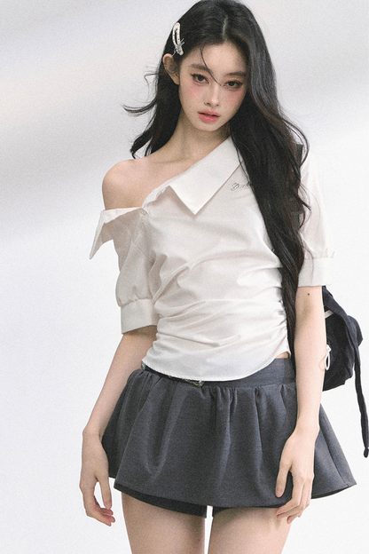 バッグリボンワンショルダートップス