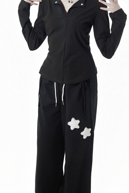 スターワッペンスウェットパンツ