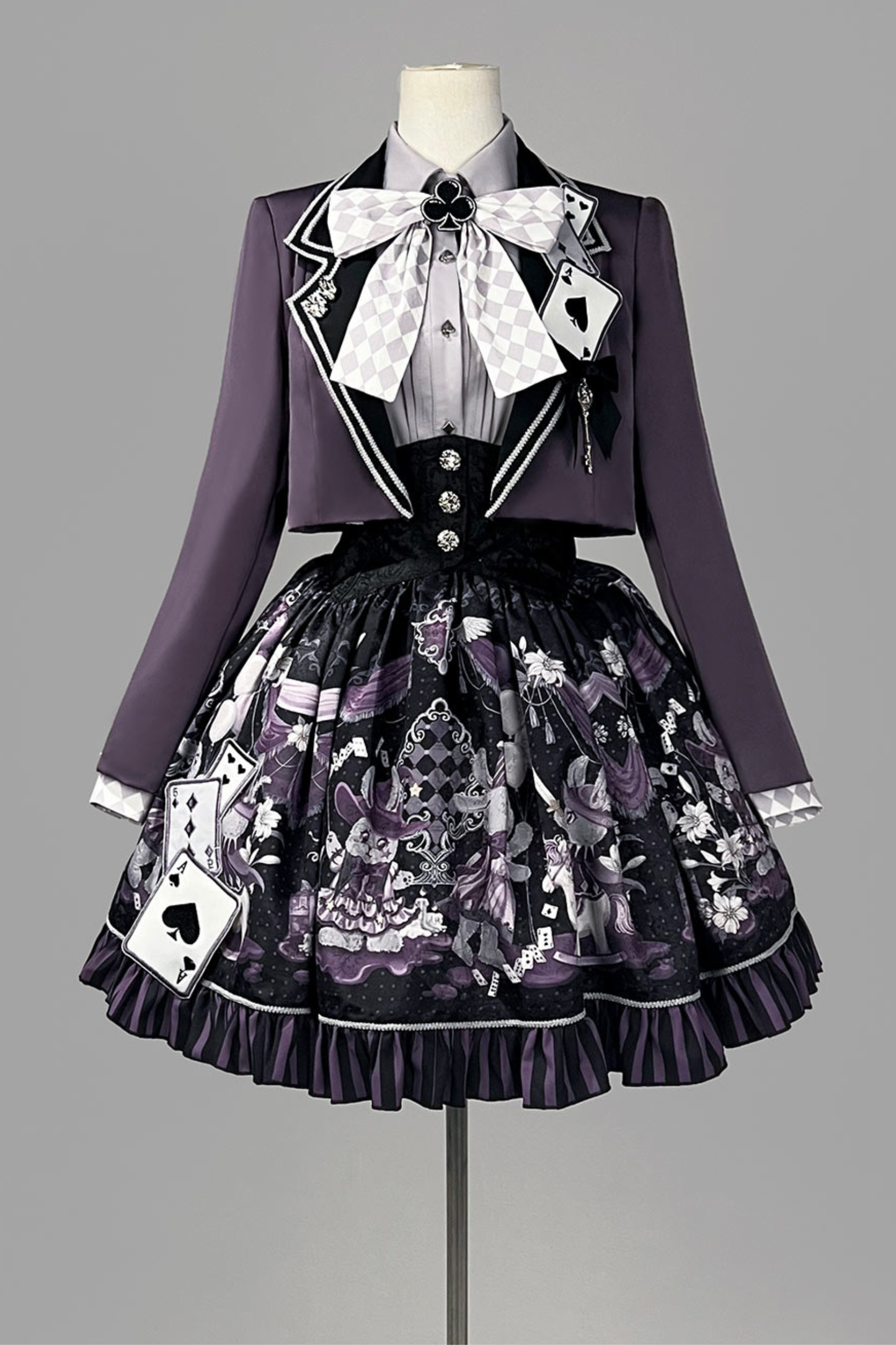 ナイトアリスマジックシアターロリータスカート+シャツ+ショートジャケット